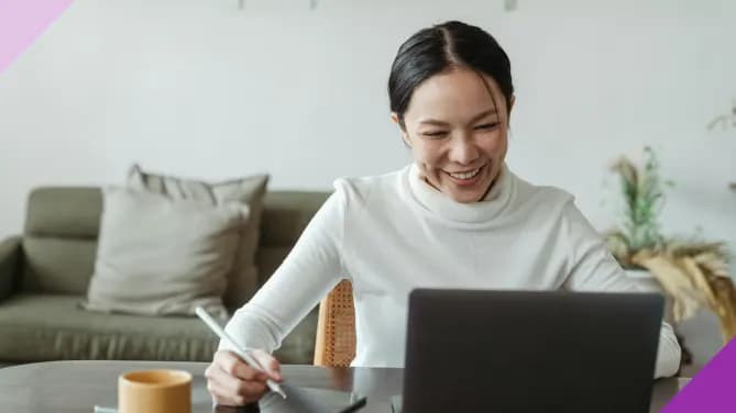 Woman working from home, illustrating how to create multiple streams of income