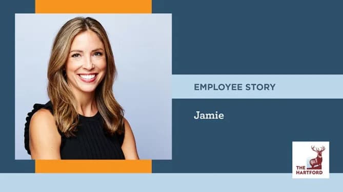 Jamie, a technology relationship executive at The Hartford.