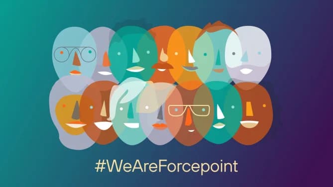 Graphic representing Forcepoint employees.