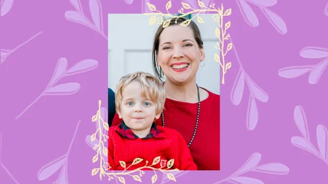 Allie Tucker and her son. Photo courtesy of Dataminr.