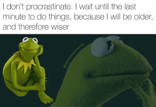 procrastination meme