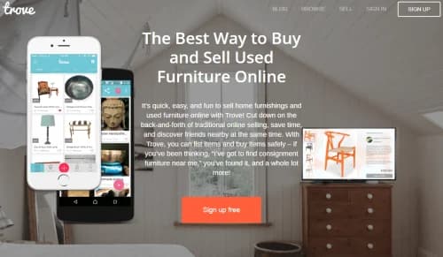 Website to outlet sell old furniture